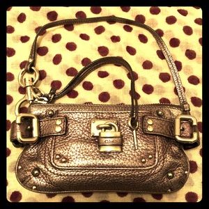 Chloe Paddington Pochette in Metallic Leather 🔐